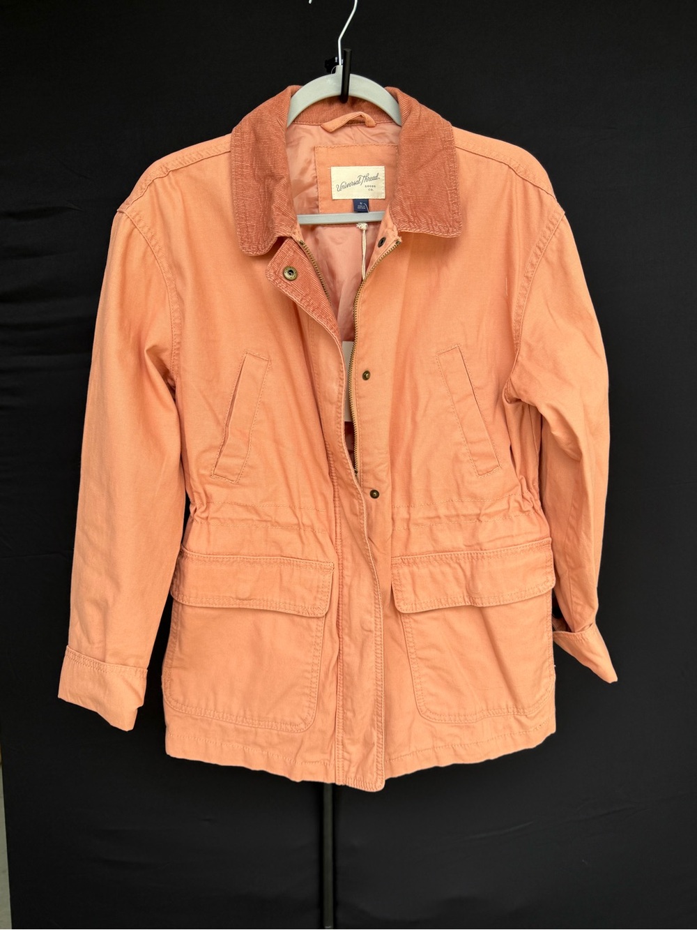 Universal Thread Rust Utility Field Jacket with Corduroy Collar